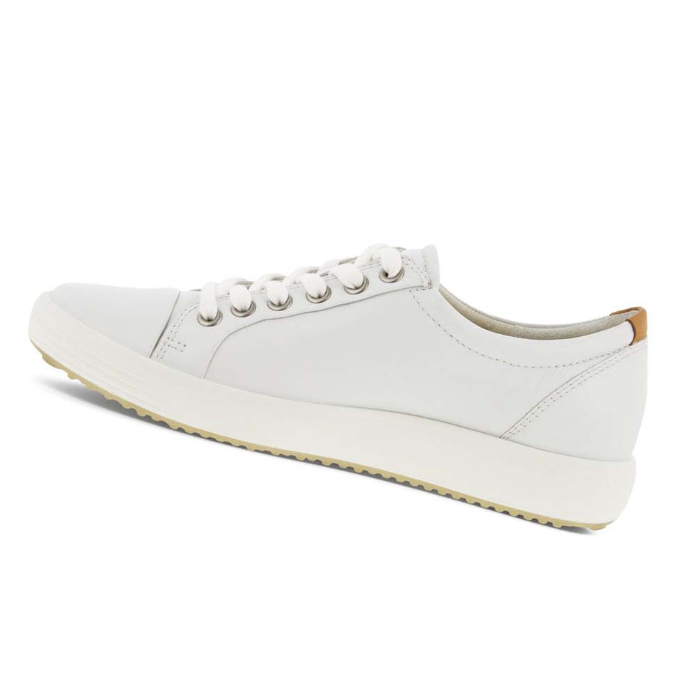 Women's Ecco Soft 7 Sneakers White | USA 232GSO